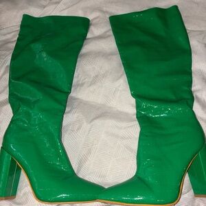Green calf-High Women's Boots